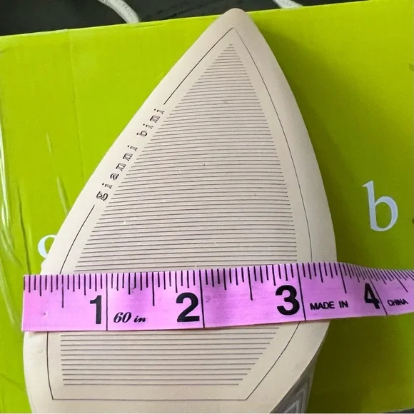 NIB $110 GIANNI BINI Rinna PATENT Pointed Toe KITTEN HEEL Nude PUMPS 9.5 - Picture 14 of 17